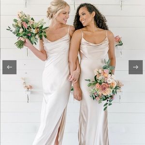 Revelry bridesmaid dress in Gold Champagne